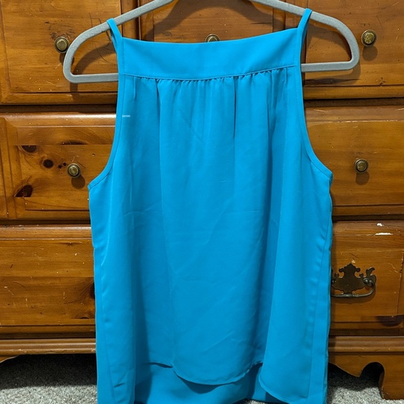 LOFT Turquoise Camisole with Lace Detail - Picture 4 of 4